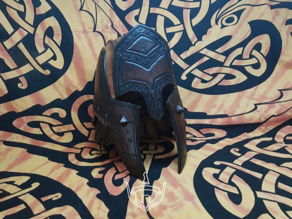 图片[2]-野蛮人头盔bc016-皮艺果手工皮具图纸