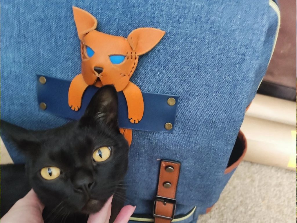 图片[3]-猫背包装饰ts029-皮艺果手工皮具图纸