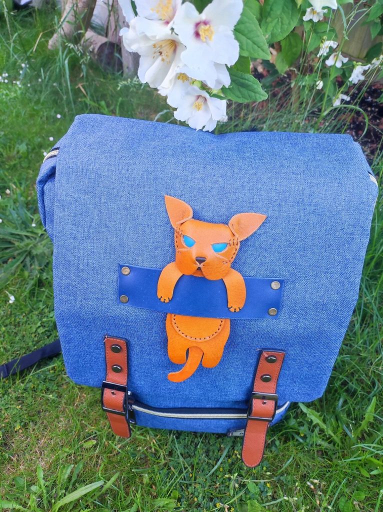 图片[1]-猫背包装饰ts029-皮艺果手工皮具图纸