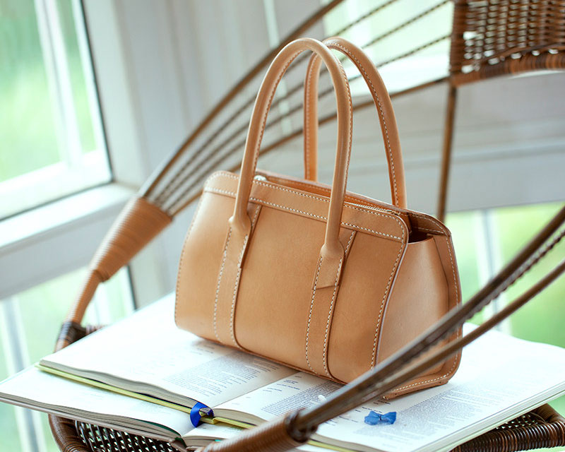 波士顿手提包-皮艺果手工皮具图纸