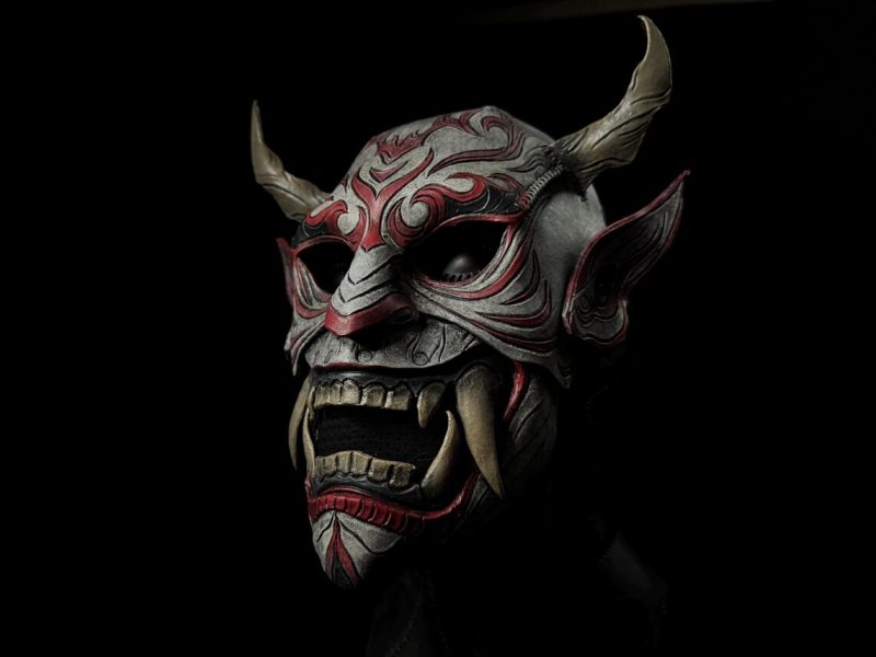 鬼面具rm001-皮艺果手工皮具图纸