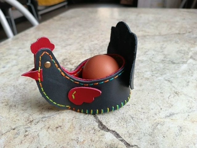 母鸡-皮艺果手工皮具图纸