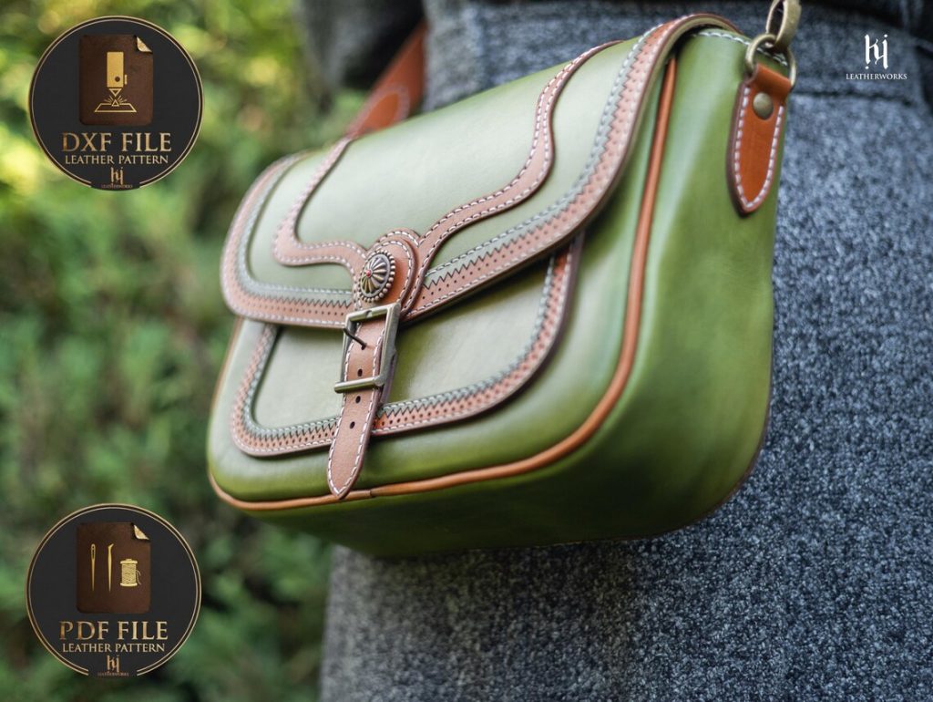 图片[2]-斜挎包kw018-皮艺果手工皮具图纸