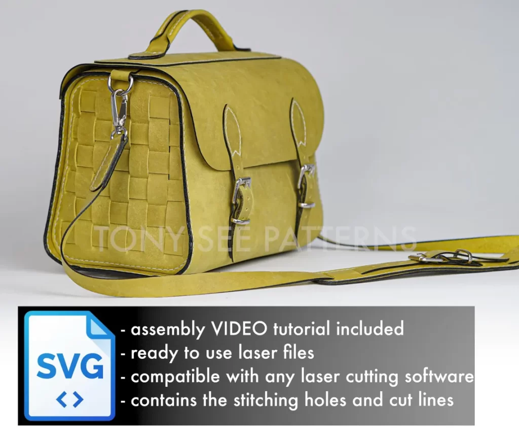 图片[2]-编织手提包di212-皮艺果手工皮具图纸