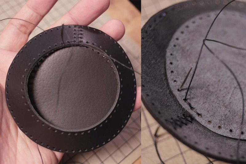 图片[17]-黑8笔筒制作过程-DIY手工帖子皮友圈子-皮具教程-皮艺果手工皮具图纸